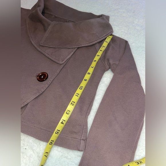 Allihop by Anthropologie Three Button Cropped Jacket Women’s Small - Picture 5 of 7